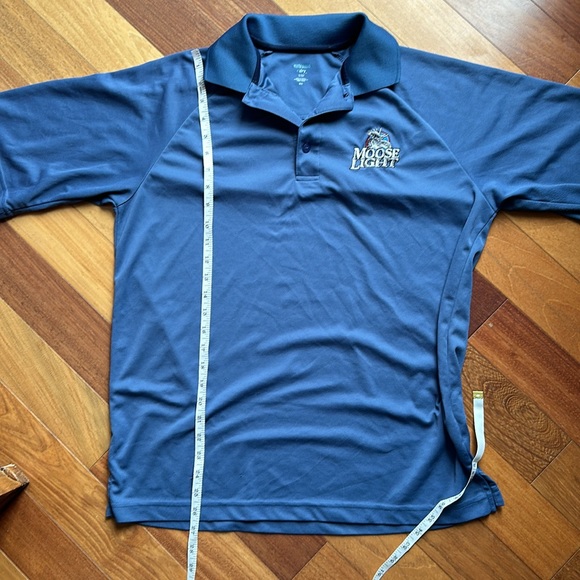 Moosehead Beer Branded Men’s Medium Blue Polo Golf Shirt - Picture 9 of 16